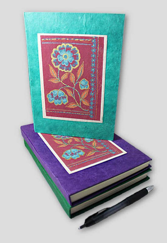 Hardcover Journal Colorful Flower, Tree-Free
