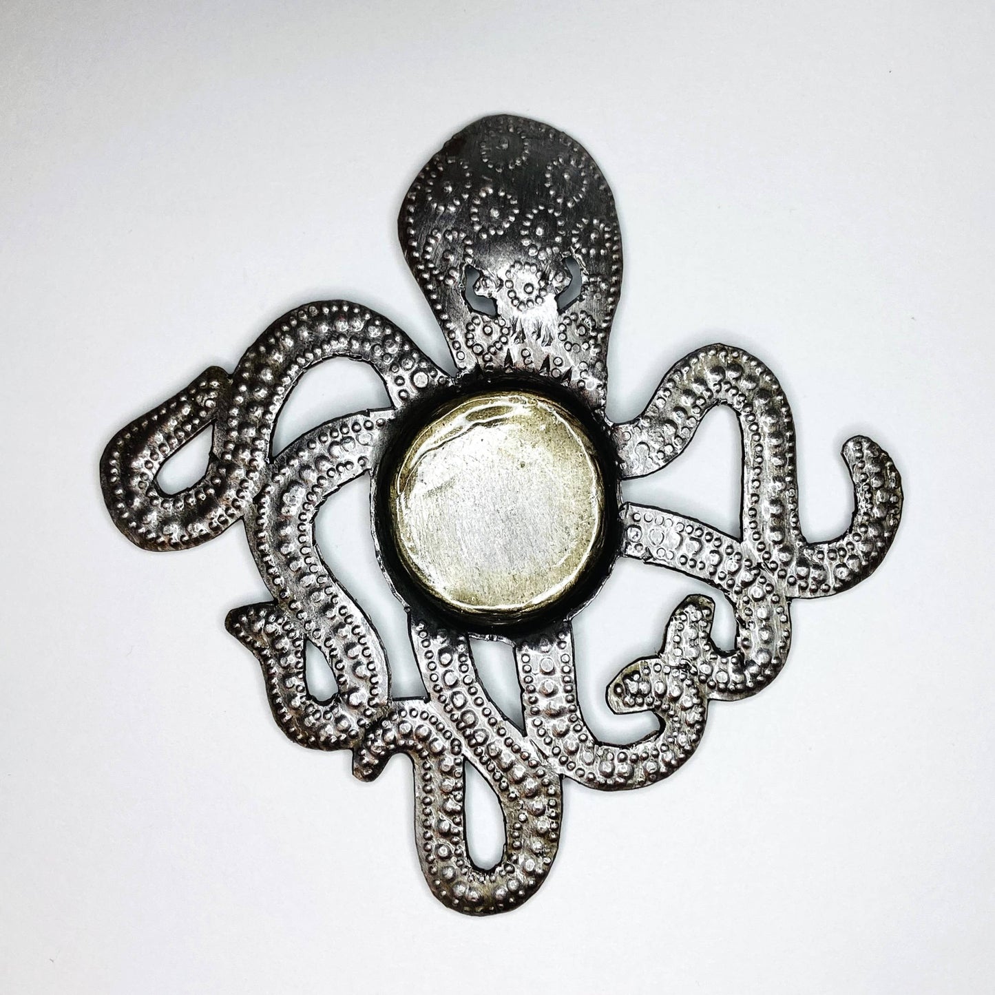Metal Tealight Plate - Octopus